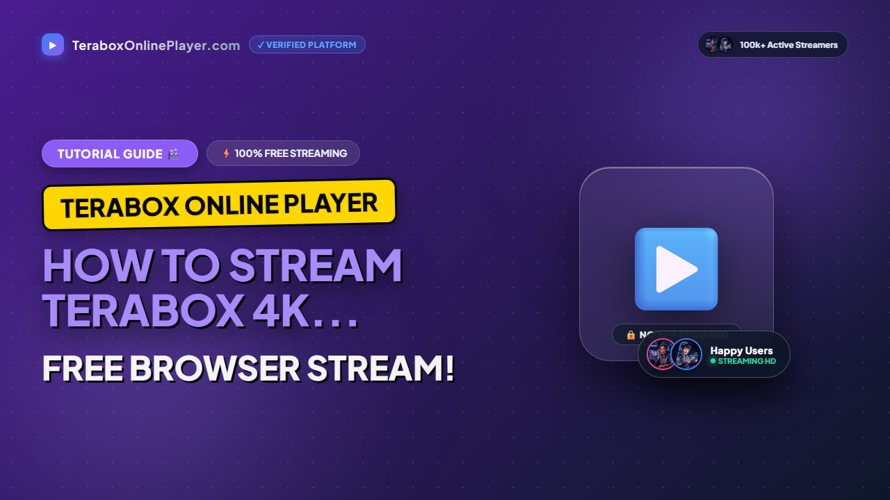 How to stream TeraBox 4K videos online without lag in 2026 (2026 Guide)