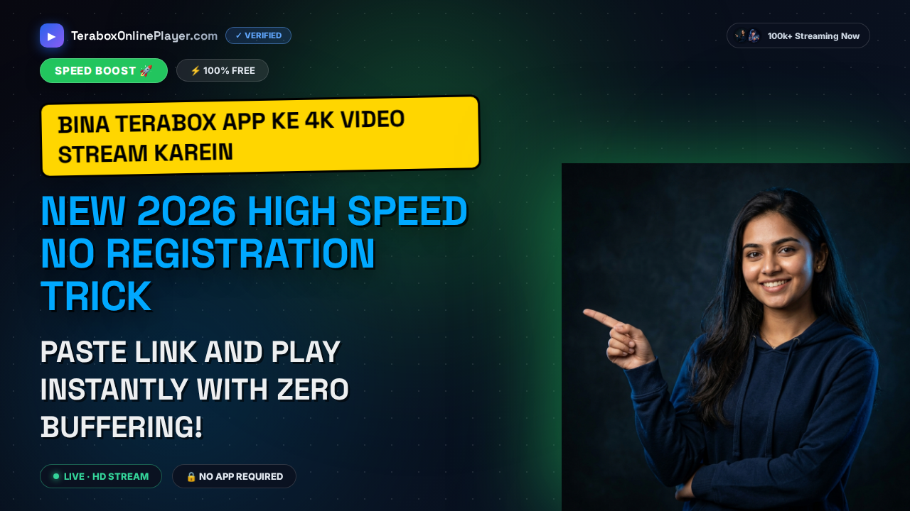 Stream 4K TeraBox Videos Without Registration: The Ultimate 2026 Web Player Guide