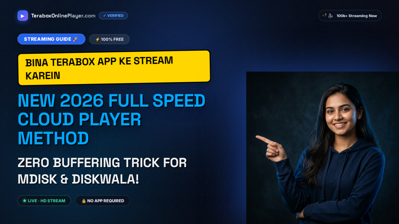 The Ultimate 2026 All-in-One Cloud Video Player Guide for TeraBox, mDisk, ShareBox & DiskWala